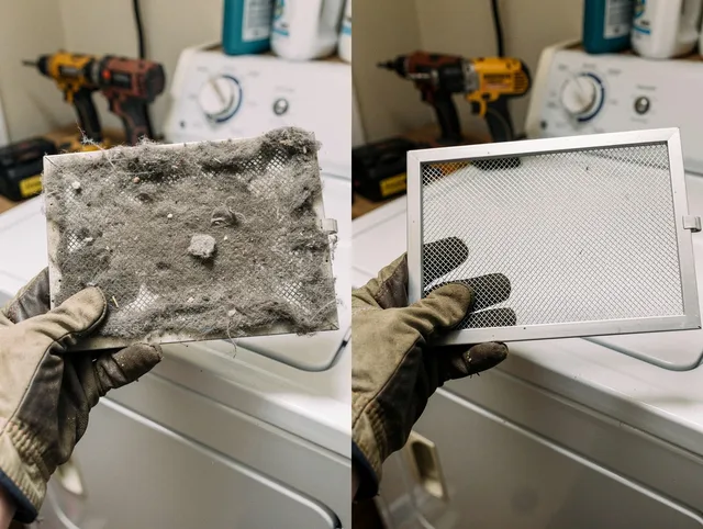 Professional lint trap cleaning by Harrisburg Dryer Vent Cleaning in Harrisburg