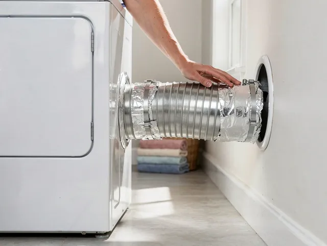 Professional dryer vent hose installation by Harrisburg Dryer Vent Cleaning in Harrisburg