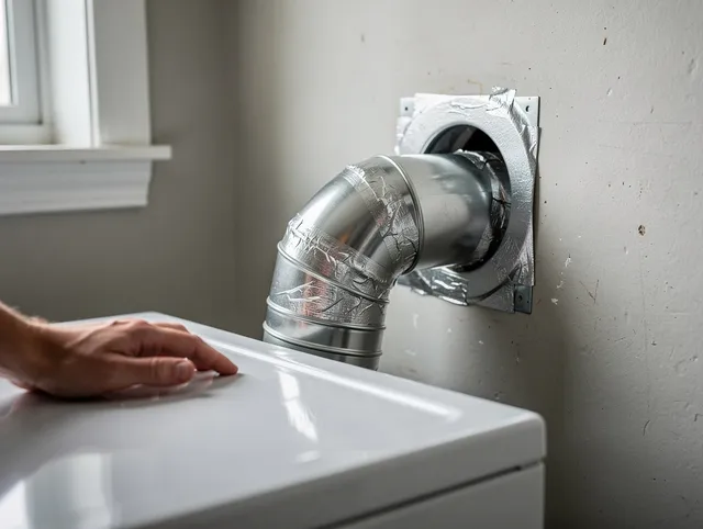 Harrisburg Dryer Vent Cleaning expert performing professional dryer vent repair and installation in Harrisburg