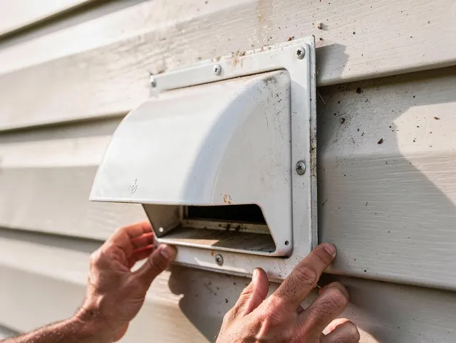 Harrisburg Dryer Vent Cleaning technician delivering thorough residential dryer vent cleaning service in Harrisburg